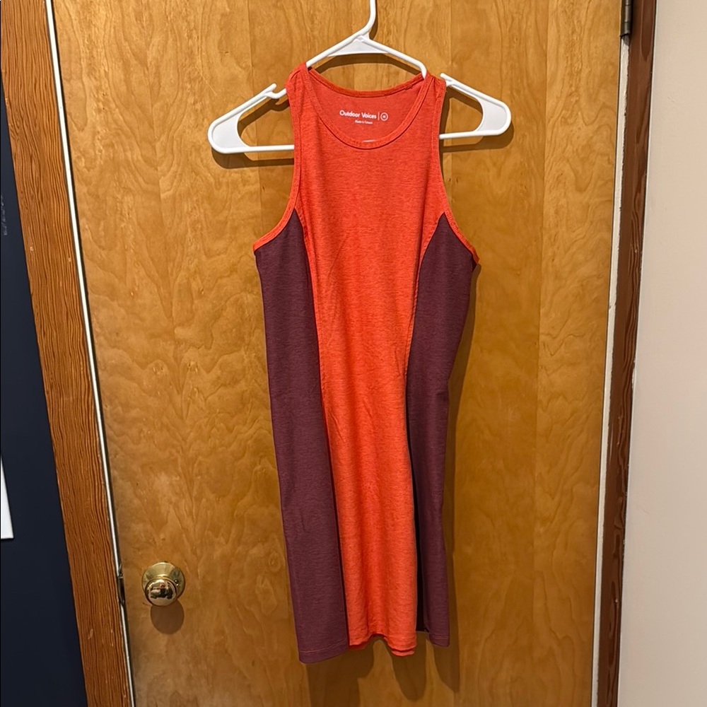 Outdoor Voices Women's Orange and Purple Dress
